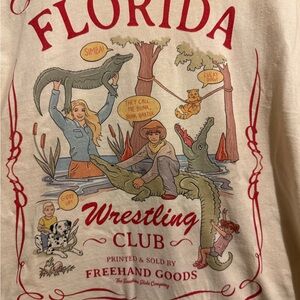 Kids Florida Wrestling Club Shirt - Cream